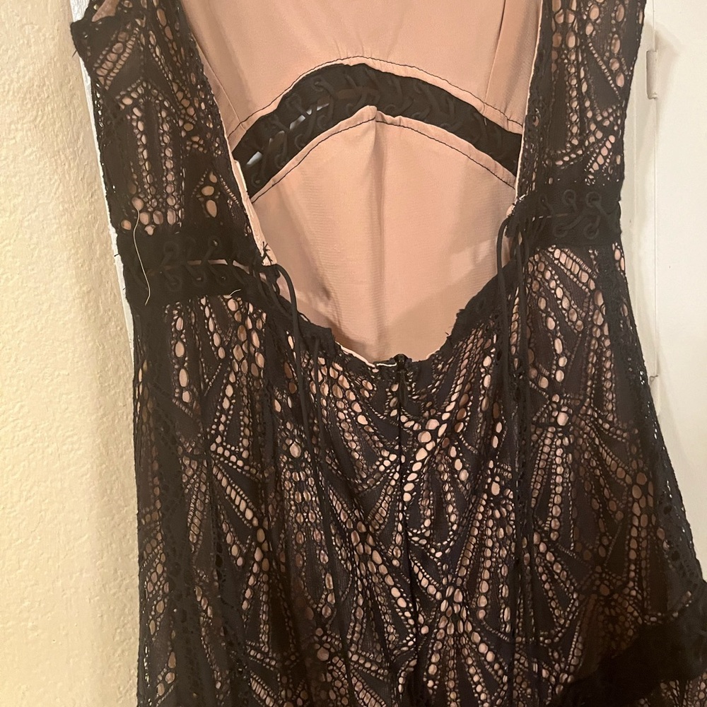 For Love & Lemons Black Mini Dresss